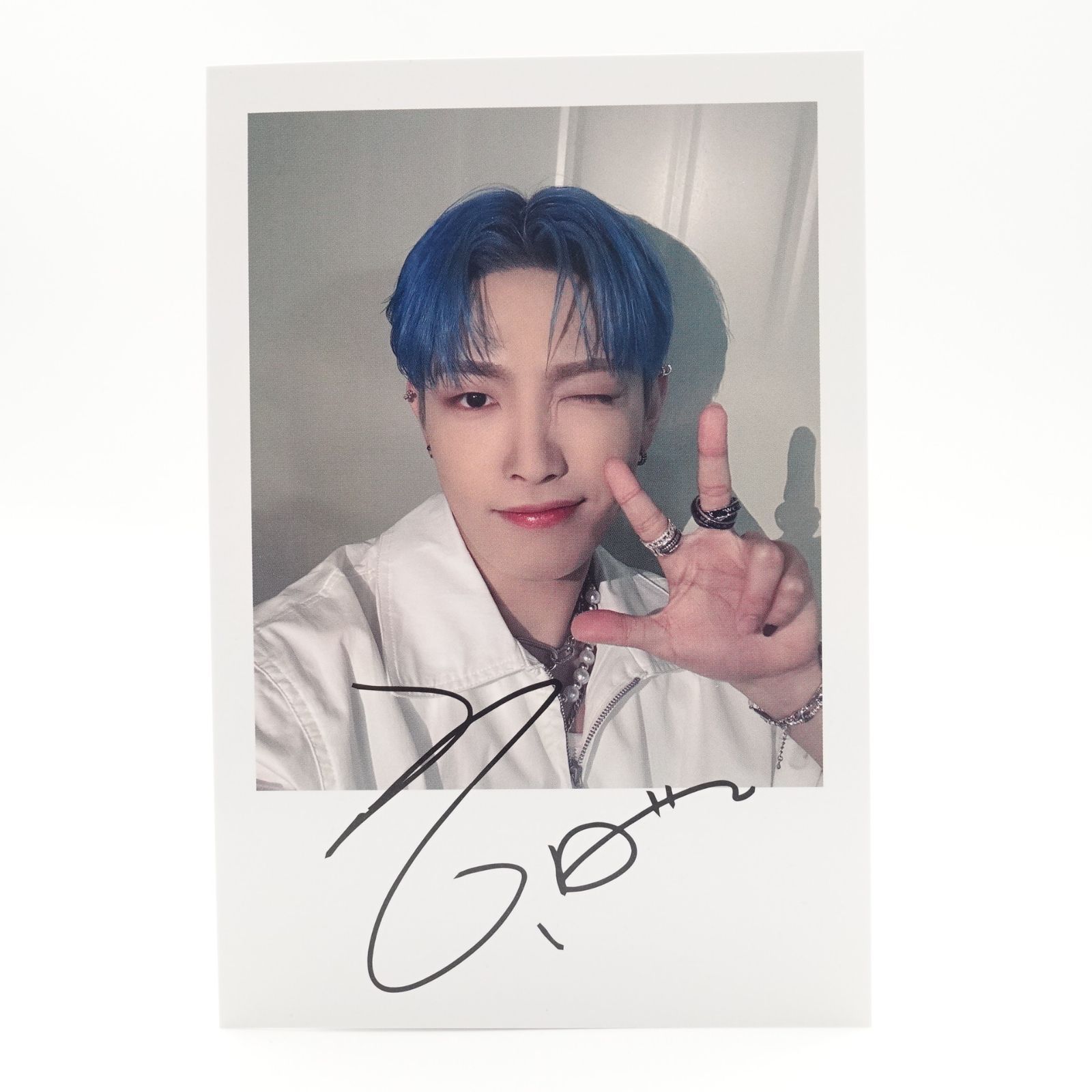 ATEEZ ウヨン 直筆サイン入り ポラロイド ポラ チェキ ATEEZ ウヨン